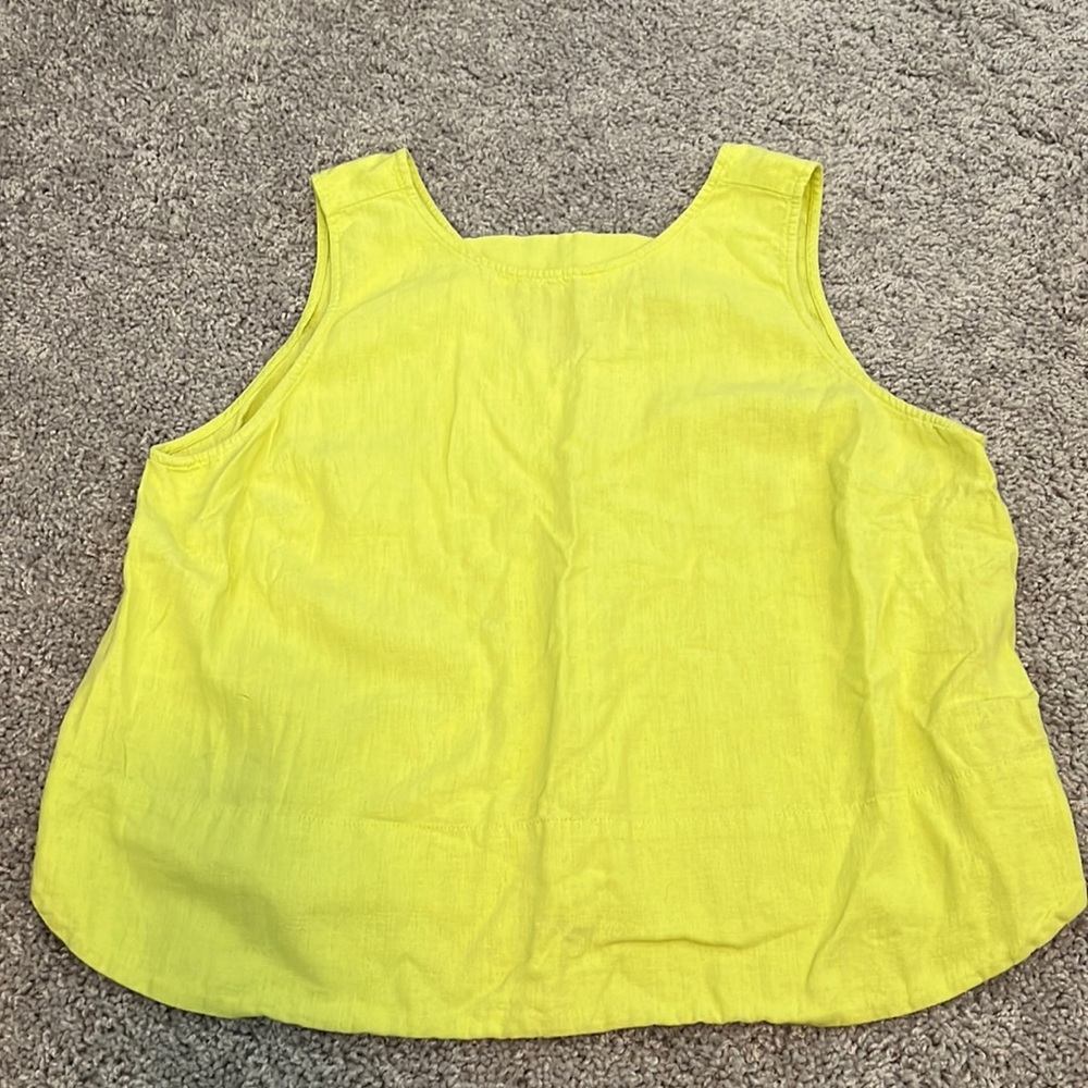Loft linen blend tank top citrine color size MD great condition